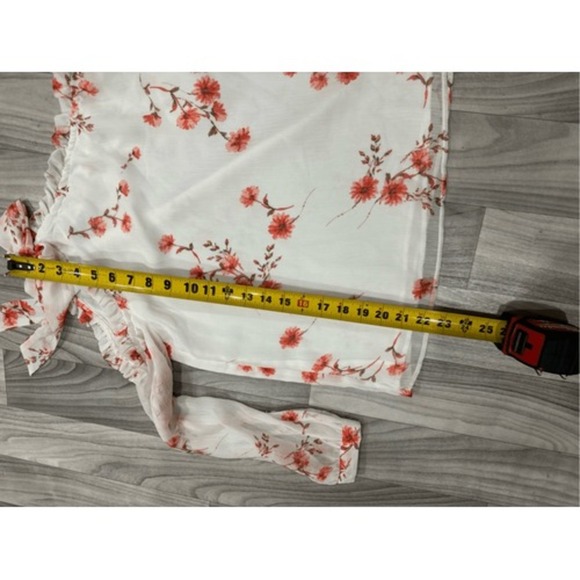 CeCe off shoulder bow blouse size xs - Picture 5 of 7